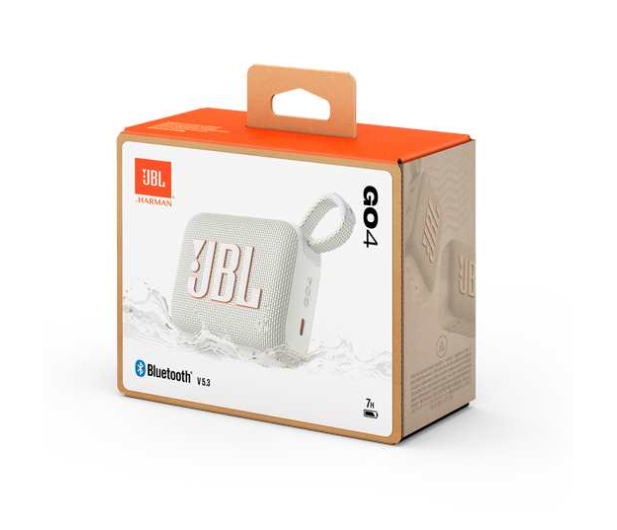 JBL GO 4 Biały - 1264044 - zdjęcie 4